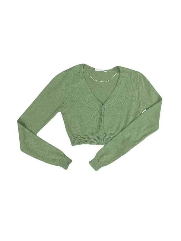 Cardigan By Double Zero In Green, Size: Xs