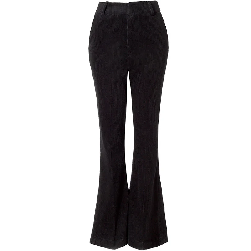 NARROW FLARE PANT "JANE" IN BLACK CORD