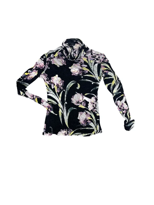 Top Long Sleeve By Club Monaco In Floral Print, Size: L