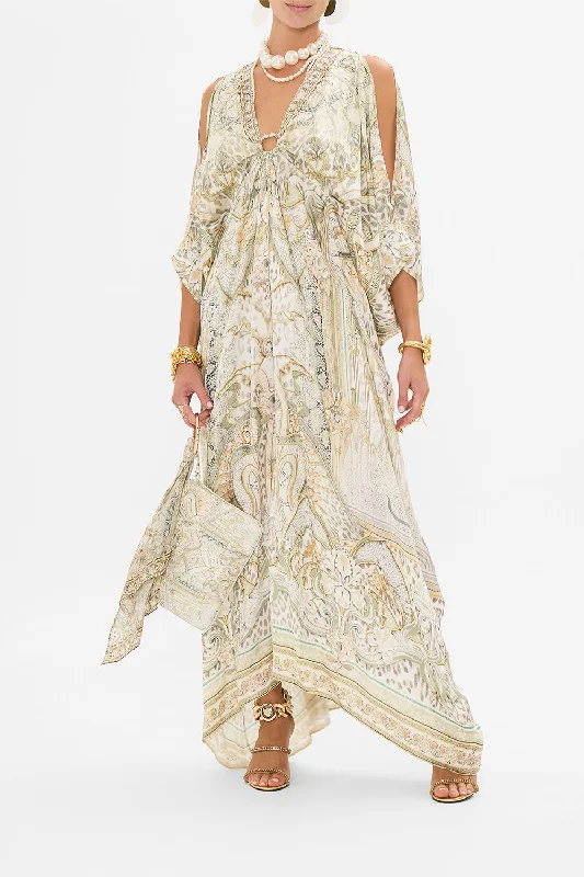 SPLIT SLEEVE KAFTAN WITH HARDWARE IVORY TOWER TALES