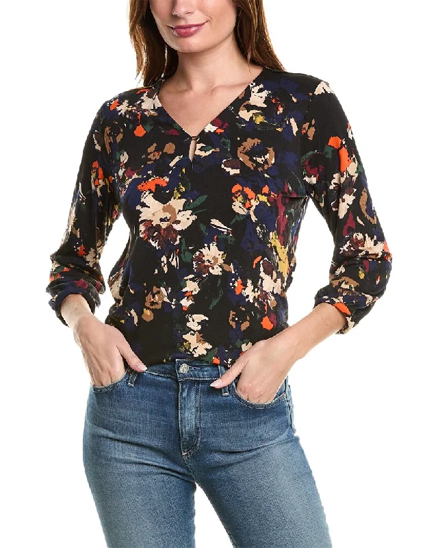 Jones New York Moss Crepe Top