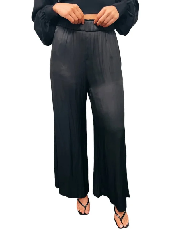 Wide Leg Pants In Black