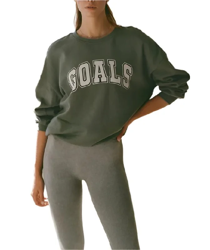 Z Supply Goals Oversized Cotton Sweatshirt